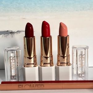 5pc Flower Beauty Lipstick + Lipliner Collection